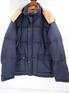 VTG Schott Jacket Mens 2XL Plume Duck Down Removable Hooded Zip Up Pockets parka